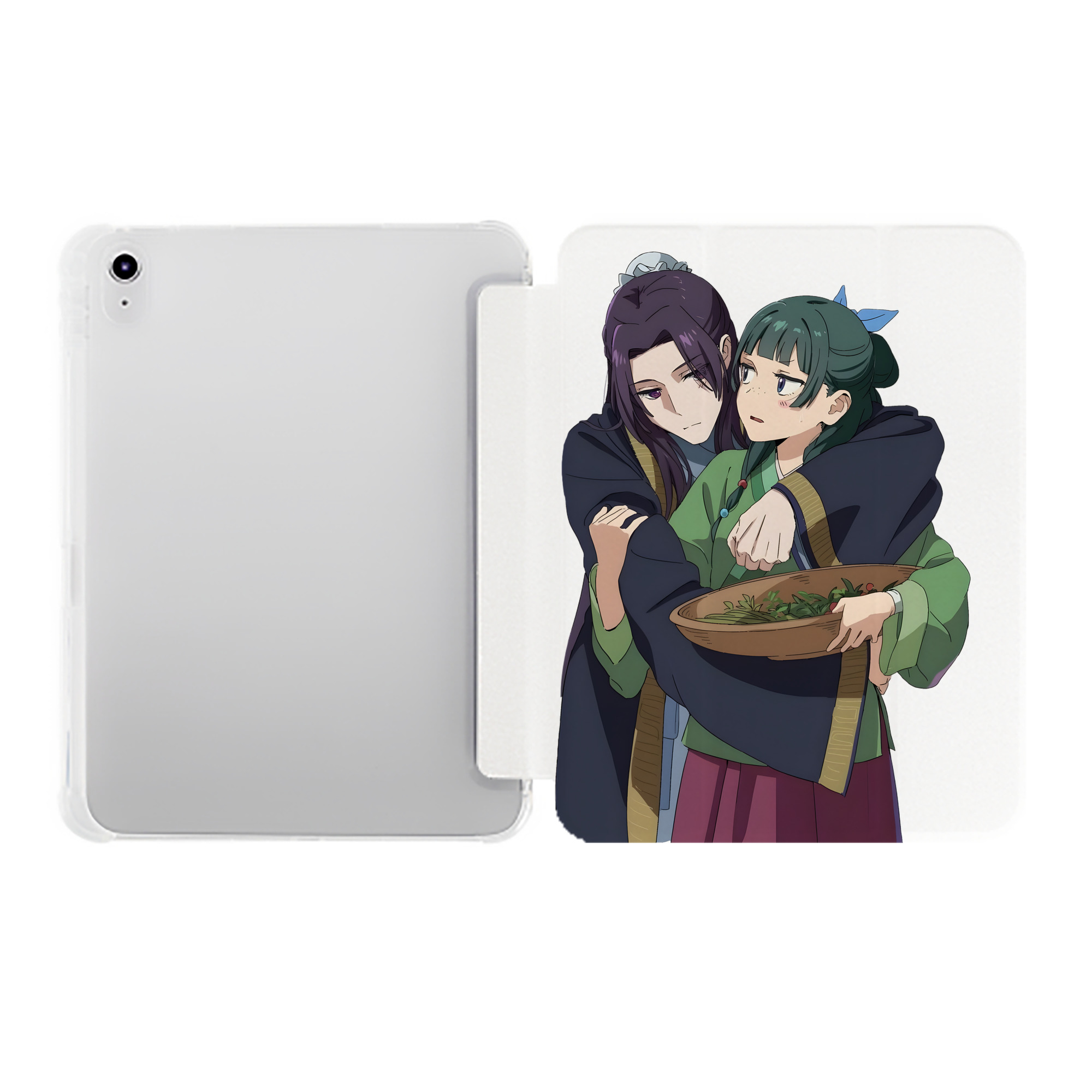 （画像用） 薬屋のひとりごと The Apothecary Diaries IPad ケース ペン収納付き 三つ折りスタンド PUレザー×シリコン 対応機種9.5/10.5/10.9インチ